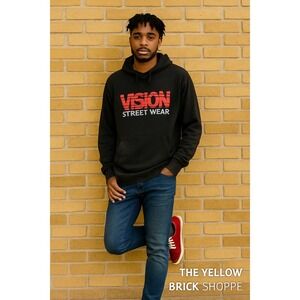 Vision Street‎ Wear Black Keasey Hoodie L